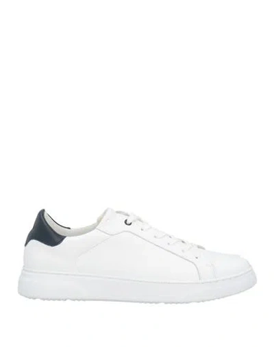Harmont & Blaine Man Sneakers White Size 10 Leather