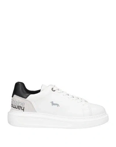 Harmont & Blaine Man Sneakers White Size 6 Leather