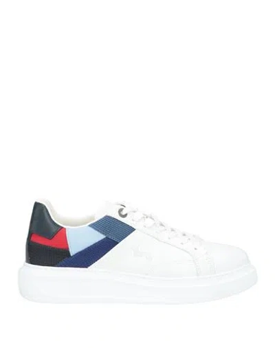 Harmont & Blaine Man Sneakers White Size 6 Leather, Textile Fibers