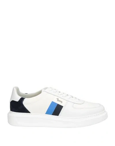Harmont & Blaine Man Sneakers White Size 7 Leather, Textile Fibers