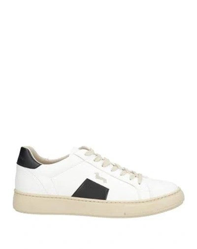 Harmont & Blaine Man Sneakers White Size 8 Textile Fibers