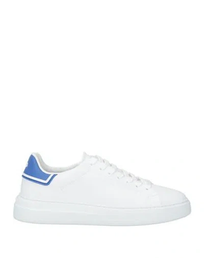 Harmont & Blaine Man Sneakers White Size 9 Calfskin, Pvc - Polyvinyl Chloride