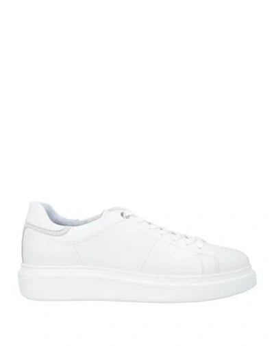 Harmont & Blaine Man Sneakers White Size 9 Leather