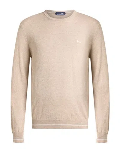 Harmont & Blaine Man Sweater Beige Size 3xl Cotton, Linen In Neutral