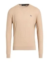 Harmont & Blaine Man Sweater Beige Size L Cotton In Brown