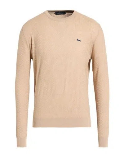 Harmont & Blaine Man Sweater Beige Size L Cotton In Brown