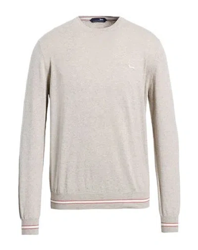 Harmont & Blaine Man Sweater Beige Size Xxl Cotton, Linen In Multi