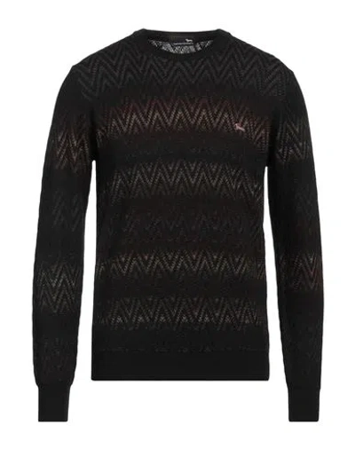 Harmont & Blaine Man Sweater Black Size M Acrylic, Wool, Alpaca Wool