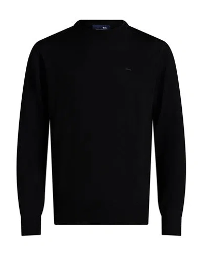 Harmont & Blaine Man Sweater Black Size M Wool In Multi