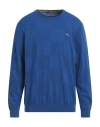 Harmont & Blaine Man Sweater Blue Size 3xl Viscose, Polyamide, Cotton, Wool