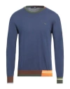Harmont & Blaine Man Sweater Blue Size M Cotton In Blue