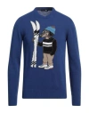 Harmont & Blaine Man Sweater Blue Size M Wool, Viscose, Polyamide, Cashmere In Blue