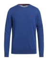 Harmont & Blaine Man Sweater Blue Size Xxl Polyamide In Blue