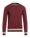 Harmont & Blaine Man Sweater Brick Size Xxl Cotton, Wool In Red