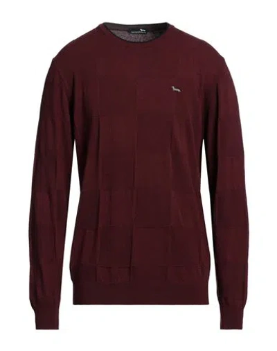 Harmont & Blaine Man Sweater Brick Red Size Xxl Viscose, Polyamide, Cotton, Wool