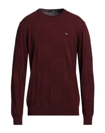 Harmont & Blaine Man Sweater Brick Red Size 3xl Viscose, Polyamide, Cotton, Wool In Red