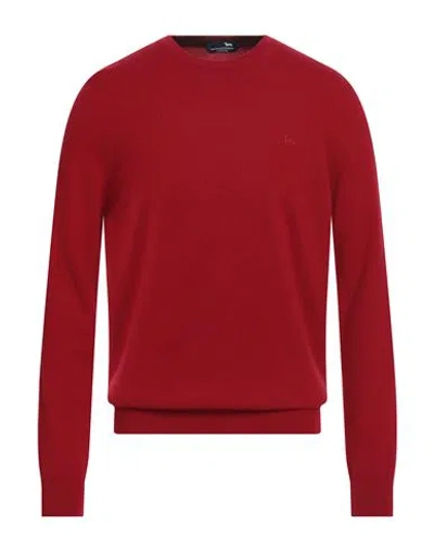 Harmont & Blaine Man Sweater Brick Size L Cashmere In Red