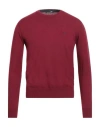 Harmont & Blaine Man Sweater Burgundy Size S Cotton, Cashmere In Red