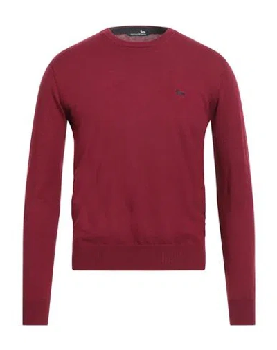 Harmont & Blaine Man Sweater Burgundy Size S Cotton, Cashmere In Red