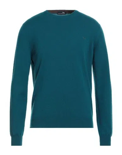 Harmont & Blaine Man Sweater Deep Teal Size L Cashmere In Green