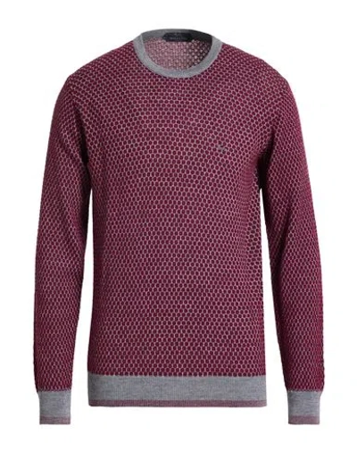 Harmont & Blaine Man Sweater Garnet Size L Wool, Acrylic, Polyamide In Red