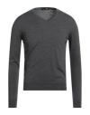 Harmont & Blaine Man Sweater Grey Size 3xl Wool In Gray
