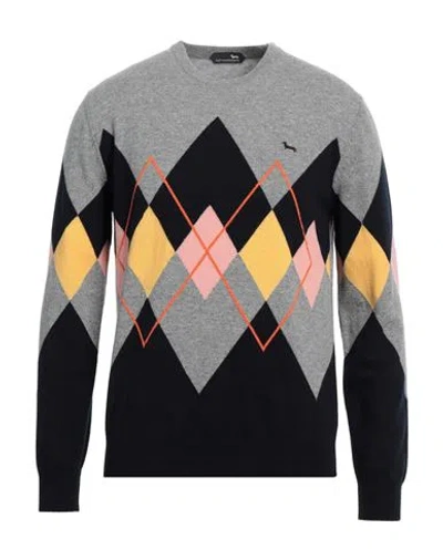 Harmont & Blaine Man Sweater Grey Size M Wool, Cashmere In Gray