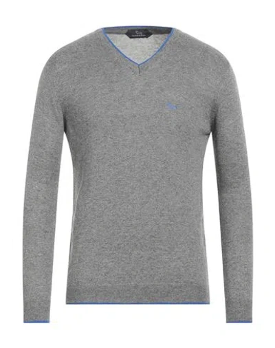 Harmont & Blaine Man Sweater Grey Size Xl Merino Wool, Viscose, Polyamide, Cashmere In Gray