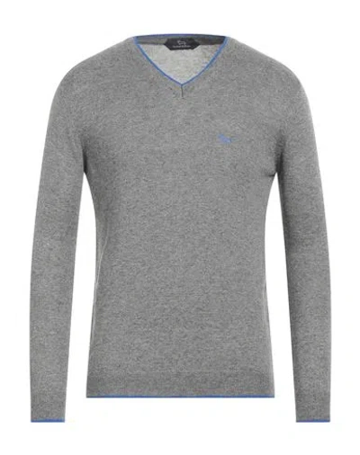 Harmont & Blaine Man Sweater Grey Size Xl Merino Wool, Viscose, Polyamide, Cashmere In Grey