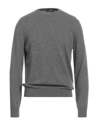 Harmont & Blaine Man Sweater Lead Size Xxl Cashmere In Gray