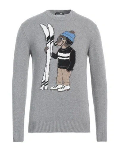 Harmont & Blaine Man Sweater Light Grey Size L Wool, Viscose, Polyamide, Cashmere