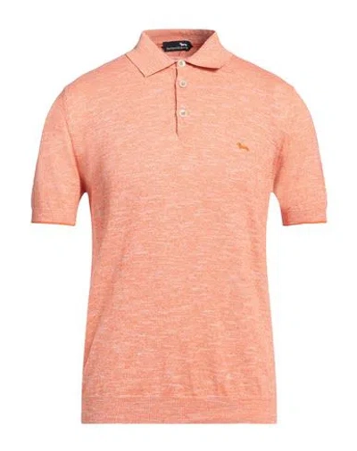 Harmont & Blaine Man Sweater Mandarin Size Xl Cotton, Linen In Pink