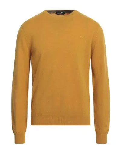 Harmont & Blaine Man Sweater Marigold Size L Cashmere In Yellow