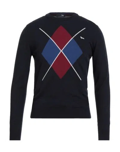 Harmont & Blaine Man Sweater Midnight Blue Size 3xl Wool, Viscose, Polyamide, Cashmere