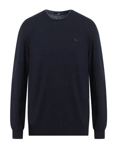 Harmont & Blaine Man Sweater Midnight Blue Size Xxl Wool, Viscose, Polyamide, Cashmere