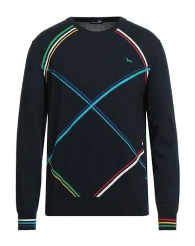 Harmont & Blaine Man Sweater Midnight Blue Size L Cotton