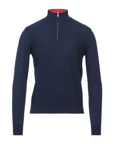 Harmont & Blaine Man Sweater Midnight Blue Size L Cotton
