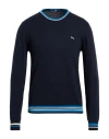 Harmont & Blaine Man Sweater Midnight Blue Size L Cotton, Polyamide, Alpaca Wool In Black