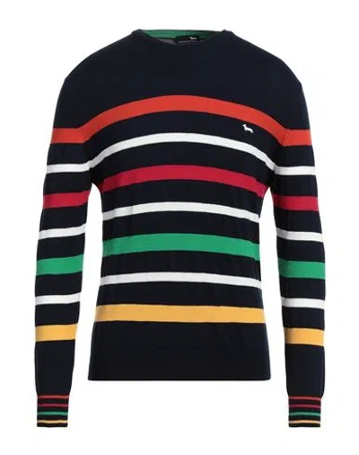 Harmont & Blaine Man Sweater Midnight Blue Size M Cotton