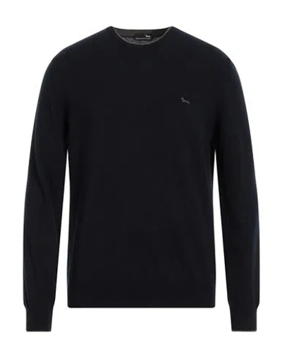 Harmont & Blaine Man Sweater Midnight Blue Size M Wool, Viscose, Polyamide, Cashmere