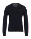 Harmont & Blaine Man Sweater Midnight Blue Size S Polyamide, Viscose, Wool, Cashmere In Blue