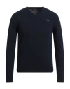 Harmont & Blaine Man Sweater Midnight Blue Size S Polyamide, Wool, Viscose, Cashmere In Blue