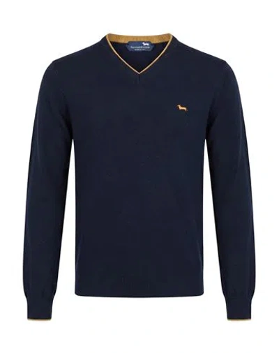 Harmont & Blaine Man Sweater Midnight Blue Size S Wool, Viscose, Polyamide, Cashmere