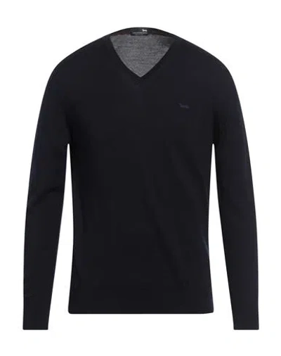 Harmont & Blaine Man Sweater Midnight Blue Size Xl Wool