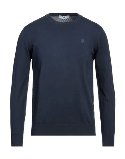 Harmont & Blaine Man Sweater Midnight Blue Size Xl Cotton, Wool, Cashmere