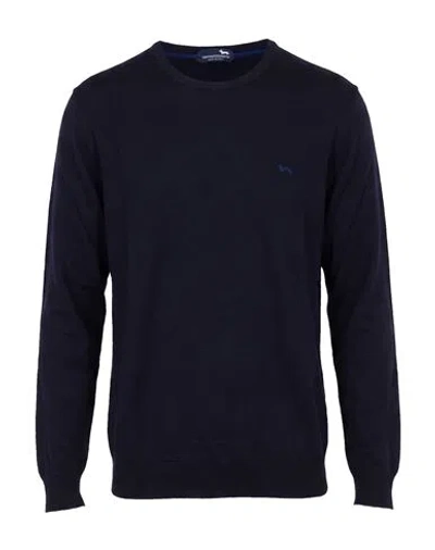 Harmont & Blaine Man Sweater Midnight Blue Size Xxl Wool