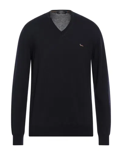 Harmont & Blaine Man Sweater Midnight Blue Size Xxl Wool