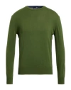 Harmont & Blaine Man Sweater Military Green Size L Cotton In Green