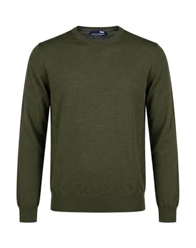 Harmont & Blaine Man Sweater Military Green Size M Wool
