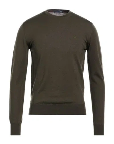 Harmont & Blaine Man Sweater Military Green Size S Wool